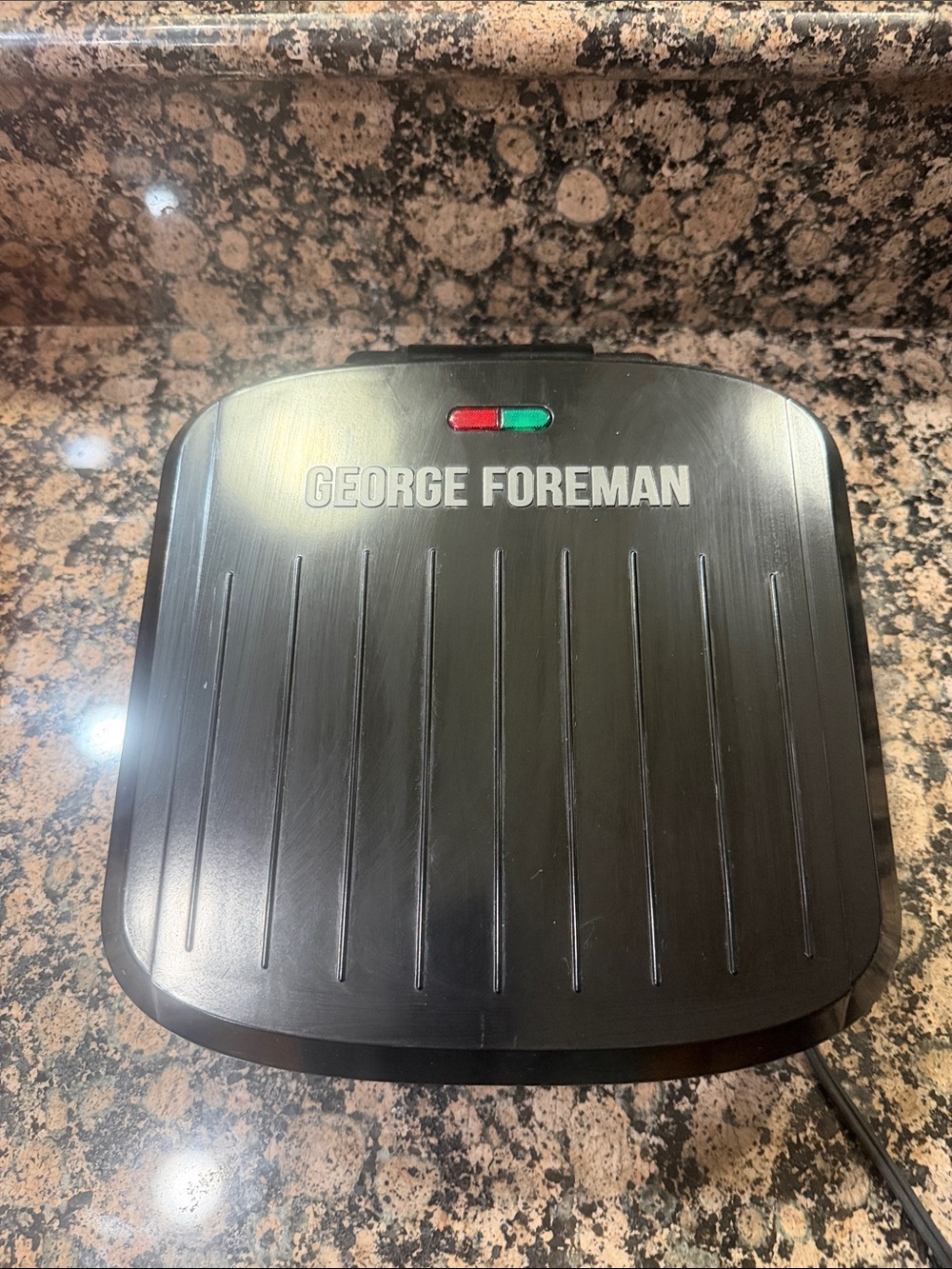 George Foreman Black Electric Grill - Compact Countertop Grill